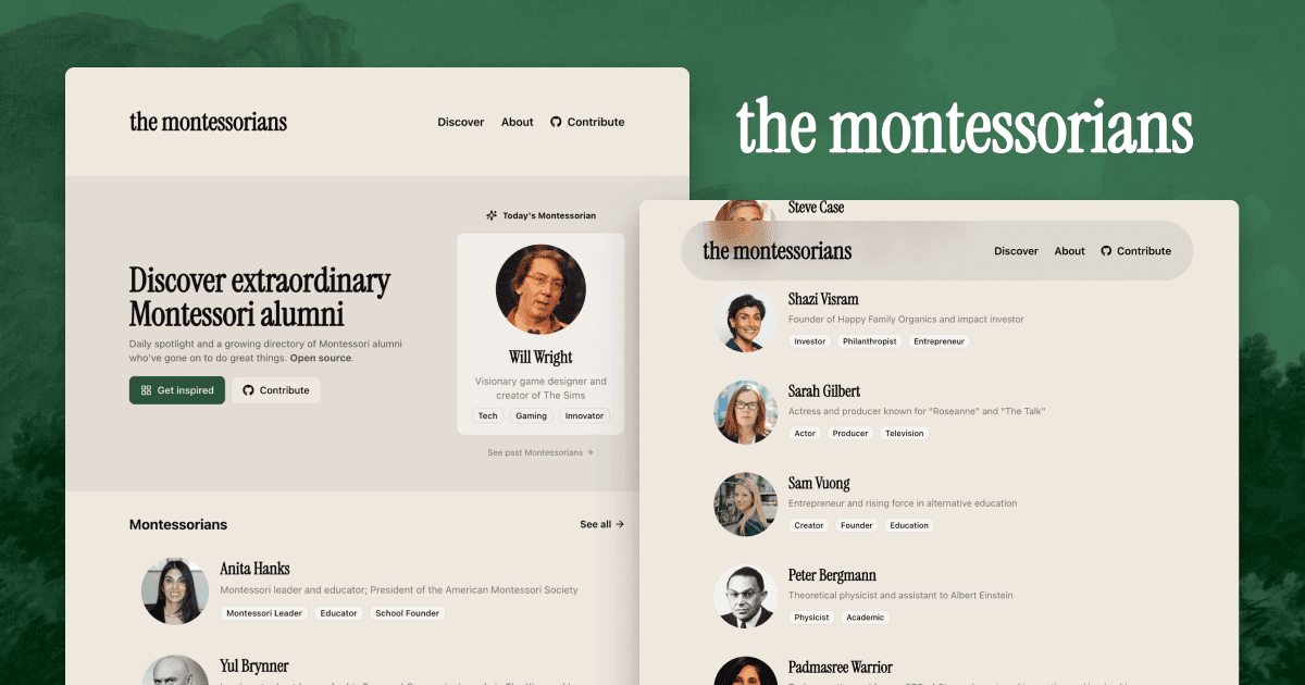 The Montessorians product screenshot