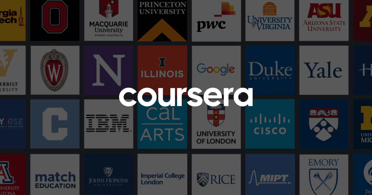 Coursera product screenshot