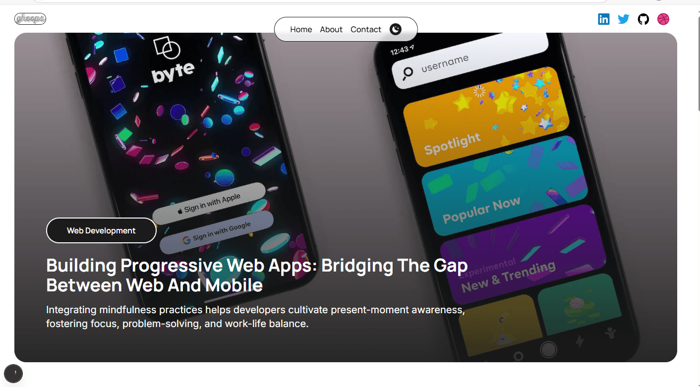 Ghoops product screenshot