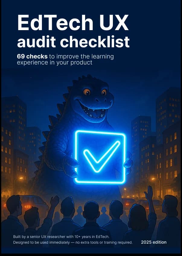 EdTech UX Audit Checklist product screenshot