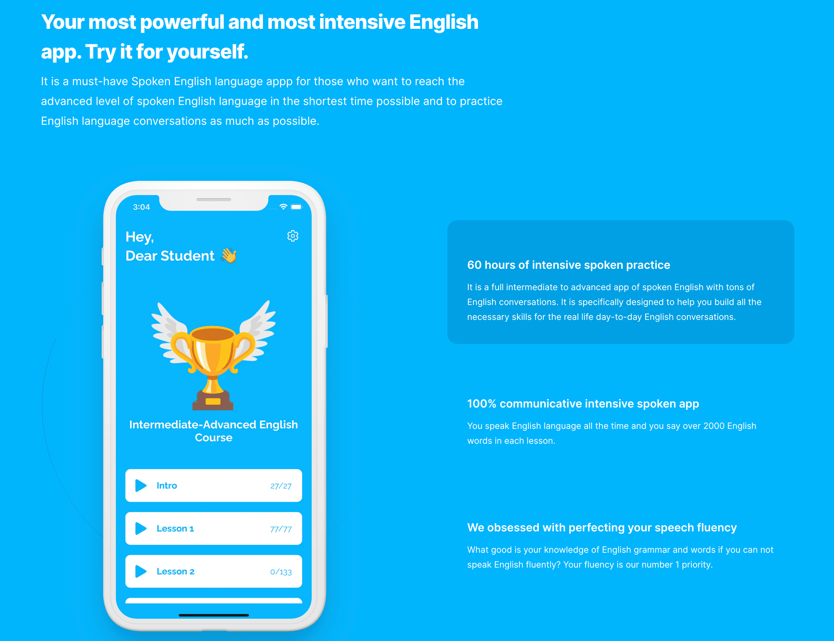 SpeakingCourse product screenshot