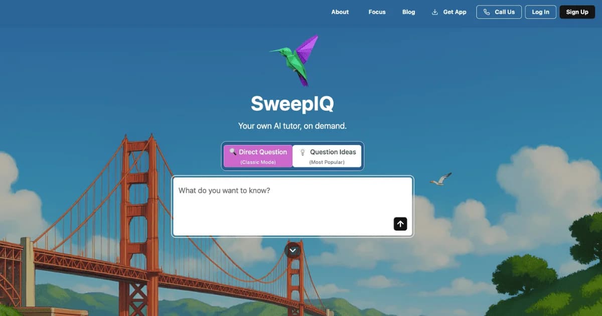 SweepIQ product screenshot