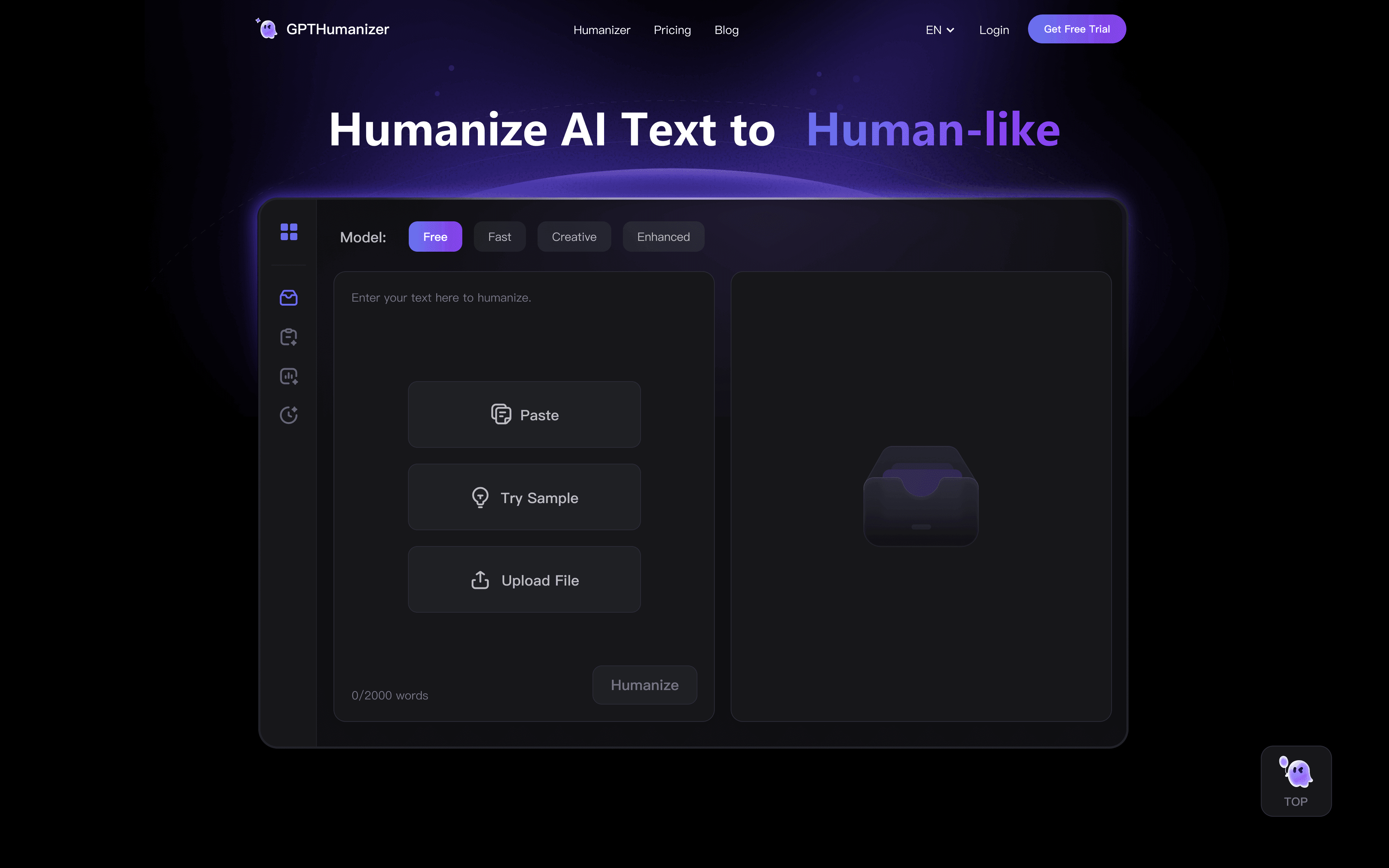 GPTHumanizer product screenshot