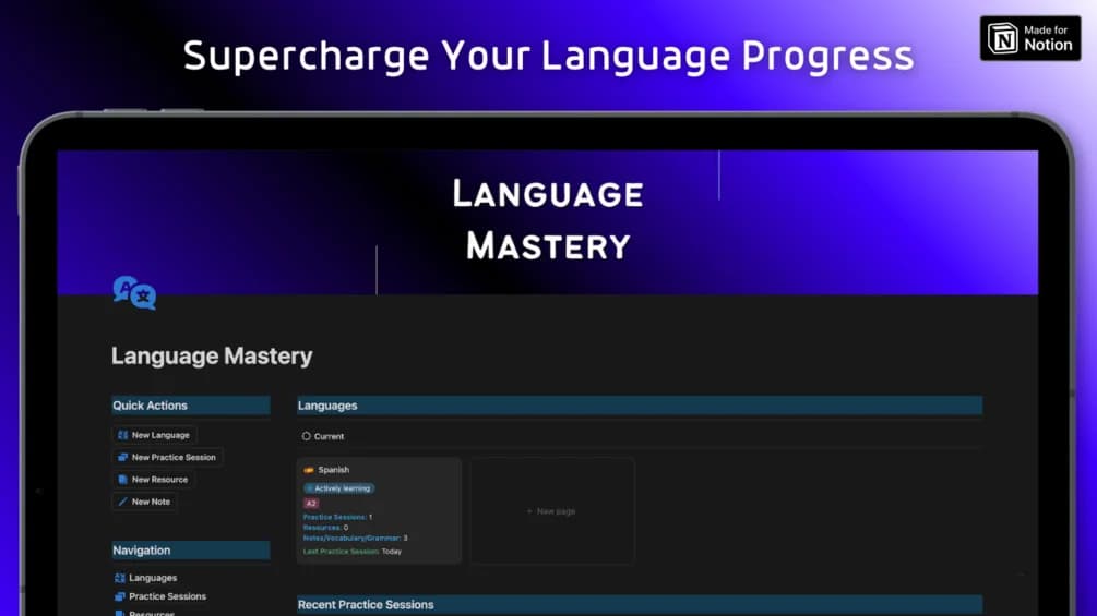 Language Mastery product screenshot
