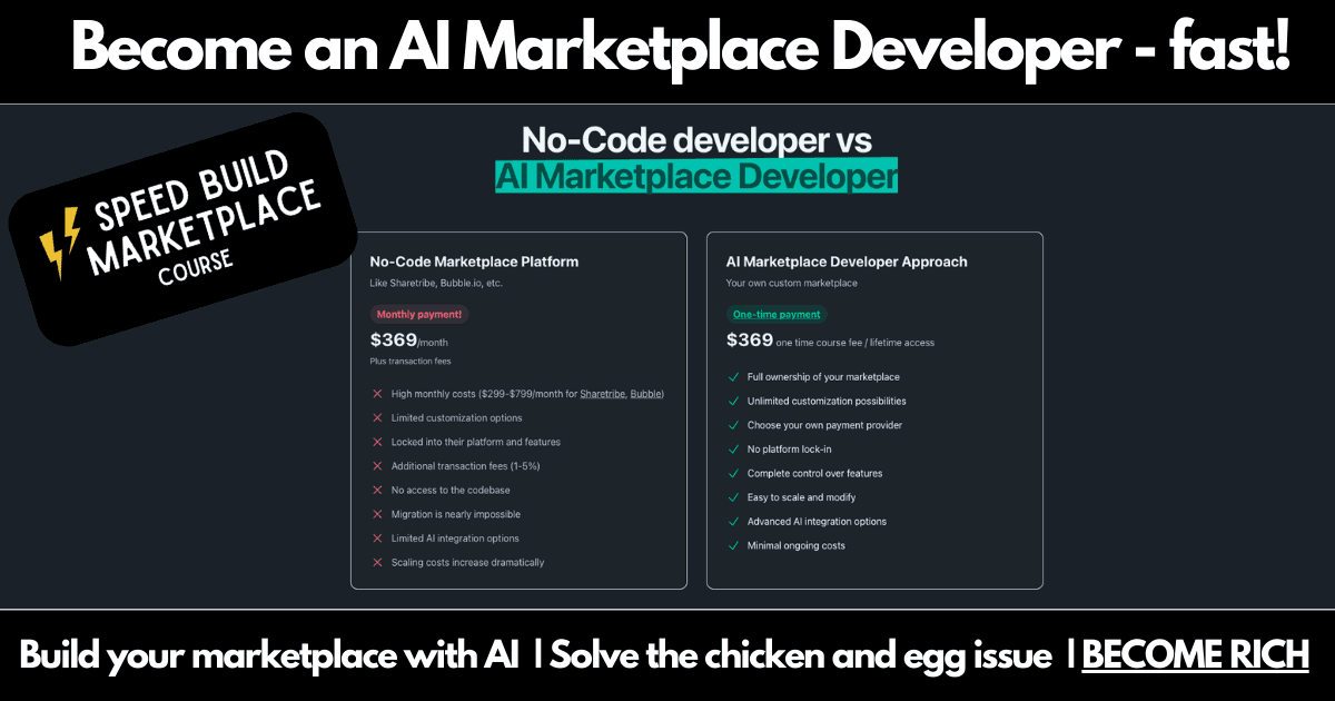 Speed Build Marketplace product screenshot